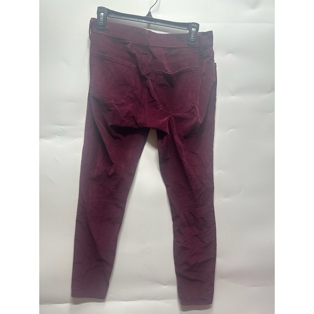 Gap 1969 Purple Womens 28R Corduroy Flat Front Mid Rise Retro Legging Jeans - Picture 2 of 6